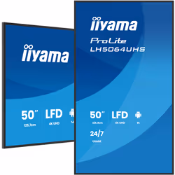 iiyama LH5564UHS-B1AG Écran d'affichage dynamique Écran plat de signalisation numérique 139,7 cm (55") Wifi 500 cd/m² 4K Ultra HD Noir Android 24/7 - Vue supplémentaire 5