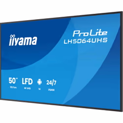 iiyama LH7564UHS-B1AG Écran d'affichage dynamique Écran plat de signalisation numérique 190,5 cm (75") Wifi 500 cd/m² 4K Ultra HD Noir Android 24/7 - Vue supplémentaire 6