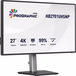 iiyama ProGraphic HB2701UHSNP-B1 Écran IPS Black 27 Pouces 4K UHD Noir - Vue supplémentaire 2