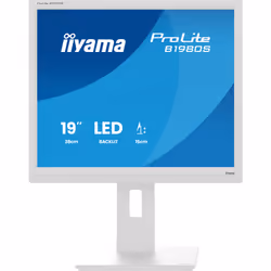 iiyama ProLite B1980S-W1, 48,3 cm (19"), 1280 x 1024 pixels, SVGA, LED, 3 ms, Blanc