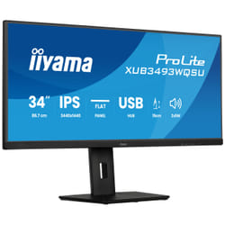 iiyama ProLite XUB3493WQSU-B6 écran plat de PC 86,4 cm (34") 1440 x 3440 pixels UltraWide Quad HD LED Noir