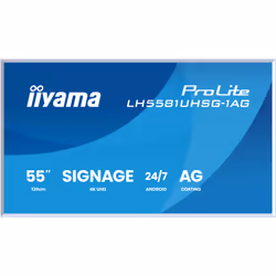 iiyama LH6581UHSG-1AG, Écran plat interactif, 163,8 cm (64.5"), 3840 x 2160 pixels, Wifi, 24/7