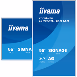 iiyama LH6581UHSG-1AG Écran d'affichage dynamique Écran plat interactif 163,8 cm (64.5") Wifi 500 cd/m² 4K Ultra HD Blanc Intégré dans le processeur Android 10 24/7 - Vue supplémentaire 4
