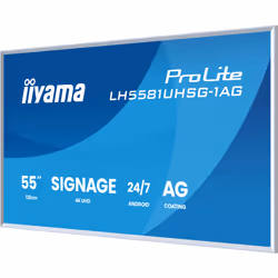 iiyama LH6581UHSG-1AG Écran d'affichage dynamique Écran plat interactif 163,8 cm (64.5") Wifi 500 cd/m² 4K Ultra HD Blanc Intégré dans le processeur Android 10 24/7 - Vue supplémentaire 6