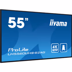 iiyama LH5560UHS-B2AG Écran d'affichage dynamique Carte A numérique 139,7 cm (55") LED Wifi 500 cd/m² 4K Ultra HD Noir Intégré dans le processeur Android 11 24/7 - Vue supplémentaire 3