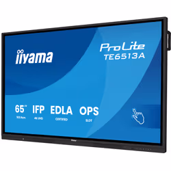 iiyama TE6513A-B2AG Écran d'affichage dynamique Écran plat interactif 163,8 cm (64.5") Wifi 500 cd/m² 4K Ultra HD Noir Écran tactile Intégré dans le processeur Android 24/7 - Vue supplémentaire 5