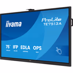 iiyama TE7513A-B2AG Écran d'affichage dynamique Écran plat interactif 190,5 cm (75") Wifi 500 cd/m² 4K Ultra HD Noir Écran tactile Intégré dans le processeur Android 24/7 - Vue supplémentaire 6