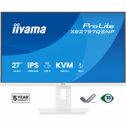 iiyama ProLite XB2797QSNP-W1 27" IPS LCD écran plat de PC 68,6 cm (27") 2560 x 1440 pixels Quad HD Blanc - Vue supplémentaire 2