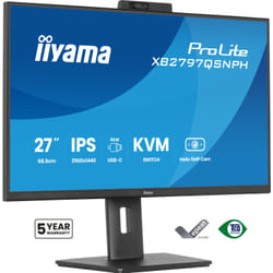 iiyama ProLite XB2797QSNPH-B1 27IN IPS LCD 4MS 2560X1440 350CD/M2 HDMI/DP/USB 2 écran plat de PC 68,6 cm (27") 2560 x 1440 pixels Quad HD Noir