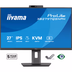 iiyama ProLite XB2797QSNPH-B1 27IN IPS LCD 4MS 2560X1440 350CD/M2 HDMI/DP/USB 2 écran plat de PC 68,6 cm (27") 2560 x 1440 pixels Quad HD Noir - Vue supplémentaire 2