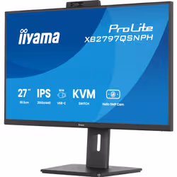 iiyama ProLite XB2797QSNPH-B1 27IN IPS LCD 4MS 2560X1440 350CD/M2 HDMI/DP/USB 2 écran plat de PC 68,6 cm (27") 2560 x 1440 pixels Quad HD Noir - Vue supplémentaire 7