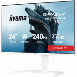 iiyama G-MASTER GB2471HSU-W1 Écran PC Gaming 23.8 Pouces Full HD 240 Hz Blanc - Vue supplémentaire 4