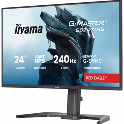 iiyama GB2471HS-B1 Écran PC Fast IPS 23.8 Pouces Full HD 240 Hz Noir - Vue supplémentaire 3