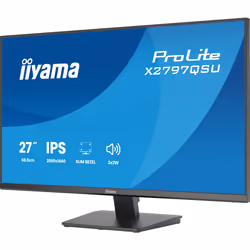 iiyama ProLite X2797QSU-B1 Écran IPS 27 Pouces QHD 2560x1440 Noir - Vue supplémentaire 3