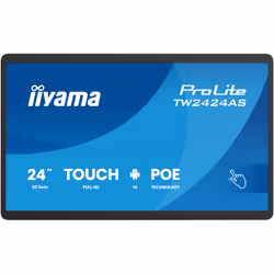 iiyama TW2424AS-B3P Écran d'affichage dynamique Écran plat interactif 60,5 cm (23.8") Wifi 450 cd/m² Full HD Noir Écran tactile Intégré dans le processeur Android 24/7 - Vue supplémentaire 2
