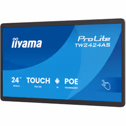 iiyama TW2424AS-B3P Écran d'affichage dynamique Écran plat interactif 60,5 cm (23.8") Wifi 450 cd/m² Full HD Noir Écran tactile Intégré dans le processeur Android 24/7 - Vue supplémentaire 3