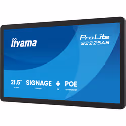 iiyama ProLite S2225AS-B1P Écran plat de signalisation numérique 54,6 cm (21.5") LCD Wifi 500 cd/m² Full HD Noir Intégré dans le processeur Android 14 24/7 - Vue supplémentaire 4