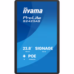iiyama ProLite S2425AS-B1P Écran plat de signalisation numérique 60,5 cm (23.8") LCD Wifi 500 cd/m² Full HD Noir Intégré dans le processeur Android 14 24/7 - Vue supplémentaire 2