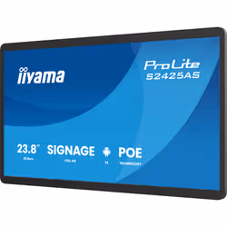 iiyama ProLite S2425AS-B1P Écran plat de signalisation numérique 60,5 cm (23.8") LCD Wifi 500 cd/m² Full HD Noir Intégré dans le processeur Android 14 24/7 - Vue supplémentaire 4
