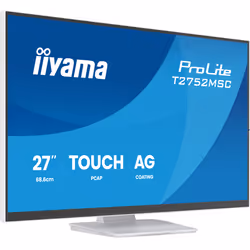 iiyama ProLite T2752MSC-W1AG écran plat de PC 27" Full HD LCD Écran tactile Blanc - Vue supplémentaire 2
