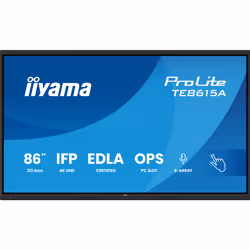 iiyama TE8615A-B2AG Écran d'affichage dynamique Écran plat interactif 2,17 m (85.6") Wifi 550 cd/m² 4K Ultra HD Noir Écran tactile Intégré dans le processeur Android 24/7 - Vue supplémentaire 3