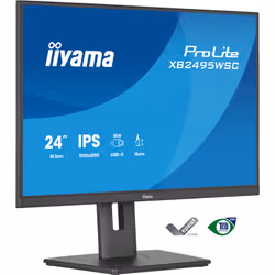 iiyama ProLite XB2495WSC-B1 écran plat de PC 24.1" WUXGA LED Noir - Vue supplémentaire 4