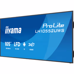 iiyama LH10552UWS-B1AG Écran d'affichage dynamique En forme de kiosk 2,66 m (104.6") Wifi 500 cd/m² UltraWide 5K HD Intégré dans le processeur Android 24/7 - Vue supplémentaire 8