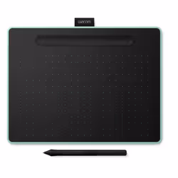 Wacom Intuos M Bluetooth, Avec fil &amp;sans fil, 2540 lpi, 216 x 135 mm, USB/Bluetooth, 7 mm, Stylo