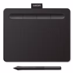 Wacom Intuos S Bluetooth, Avec fil &amp;sans fil, 2540 lpi, 152 x 95 mm, USB/Bluetooth, 7 mm, Stylo