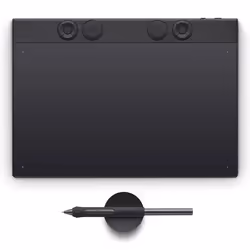 Wacom Intuos Pro Medium – 2025, 263 x 148 mm, USB/Bluetooth, Stylo, 16:9, 1,8 m, Noir