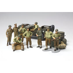 Figurines Fantassins US 2ème Guerre Mondiale - TAMIYA - Modèle Jouet pour Adulte Homme - Vert