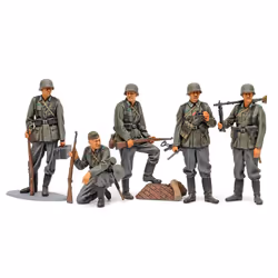 Tamiya German Infantry Set, 1:35, Vert, Gris, 5 pièce(s)