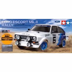 Tamiya Ford Escort MkII Rally, Modèle de voiture de ville, Kit de montage, 1:10, Ford Escort MkII Rally, unisexe, Modèle rédu ...