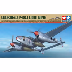 Maquette Avion - TAMIYA - Lockheed P-38 J Lightning - Échelle 1:48 - Plastique - À partir de 14 ans