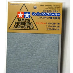 Tamiya 87024 fourniture de ponçage manuel Feuillet abrasif Grain fin P1200 5 pièce(s)