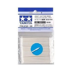 Coton-tiges de modeliste - TAMIYA - Embouts triangulaires taille très fine - 50 coton-tiges