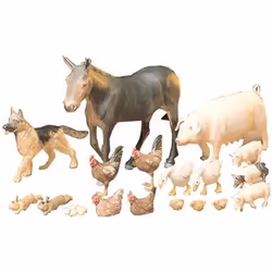 Maquette - TAMIYA - 35128 - Figurine - Animaux de ferme - À assembler - 14 mois et plus