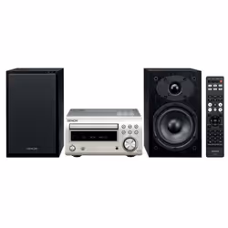 Denon D-M41, Système mini audio domestique, Noir, Argent, 60 W, 2-voies, 12 cm, 2,5 cm