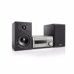 Denon D-M41, Système mini audio domestique, Noir, Argent, 1 disques, 60 W, 1-voie, RCA