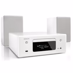 Denon CEOL N10 Système mini audio domestique 130 W Gris, Blanc