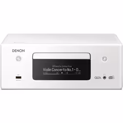 Denon RCD-N11DAB, 3,4 kg, Blanc, Lecteur CD Hi-Fi