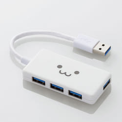 Elecom U3H-A416BF1WH hub & concentrateur USB 3.2 Gen 1 (3.1 Gen 1) Type-A 5000 Mbit/s Blanc