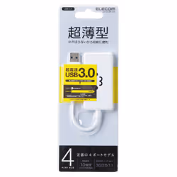 Elecom U3H-A416BF1WH hub & concentrateur USB 3.2 Gen 1 (3.1 Gen 1) Type-A 5000 Mbit/s Blanc