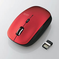 Elecom M-BL21DBSRD souris Droitier RF sans fil Blue LED 2000 DPI