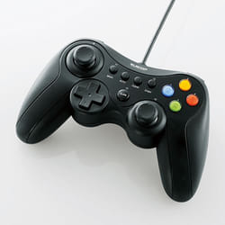 Elecom JC-U3613M Noir USB Manette de jeu Analogique/Numérique PC, Xbox 360