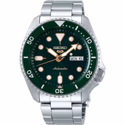 Montre Bracelet - SEIKO - 5 Sport - Automatique - Étanche 100m - Cadran Vert Lumineux