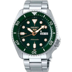 Montre Bracelet - SEIKO - 5 Sport - Automatique - Étanche 100m - Cadran Vert Lumineux