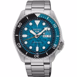 Montre Seiko 5 automatique skeleton vert - SEIKO - Homme - Acier - Blanc