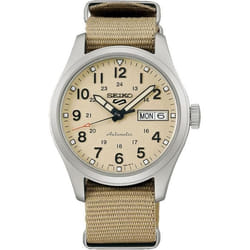 Montre - Seiko - 5 SRPJ83 - Mécanique - Acier inoxydable - Cadran Beige