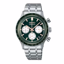 Montre homme - Seiko - Montre Seiko sport - Cadran vert - Acier inoxydable - Étanche 100m